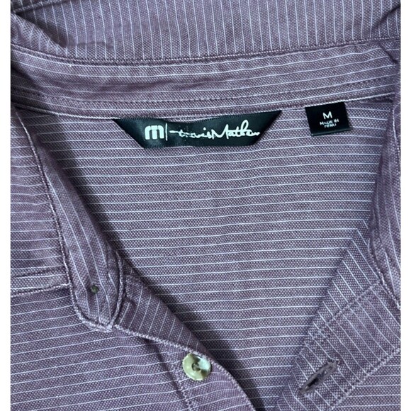 TRAVIS MATHEW Men’s Polo Shirt Short Sleeve Costa Rica Resort Purple Size Medium - Picture 7 of 9